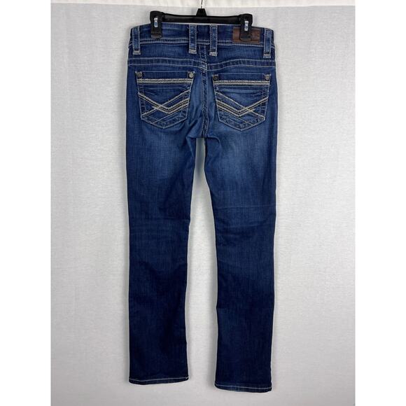 BKE Denim Jeans Bundle Payton Low Rise Boot Cut Dark Biker Fairy Grunge Edgy Y2K - Picture 3 of 9